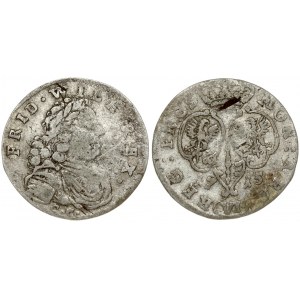 Germany PRUSSIA 6 Groszy 1715 CG/M Friedrich Wilhelm I(1713-1740). Obverse: Laureate armored bust to right mintmaster...
