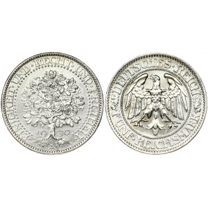 Germany Weimar Republic 5 Reichsmark 1930A Obverse: Eagle within circle; denomination below. Reverse...