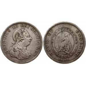 Great Britain 1 Dollar 1804 George III(1760-1820). Obverse: Laureate head right. Reverse...