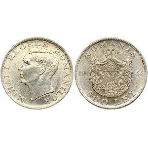 Romania 500 Lei 1944 Mihai I(1926-1947). Obverse: Head left. Reverse...