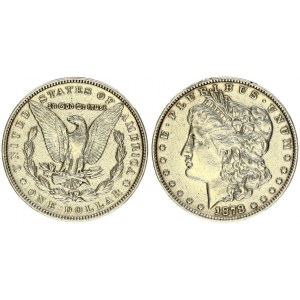 USA 1 Dollar 1878 'Morgan Dollar' Philadelphia. Obverse: Liberty head; facing left. Lettering: E·PLURIBUS·UNUM LIBERTY...