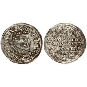 Poland 3 Groszy 1596 Poznan. Sigismund III Vasa (1587-1632). Crown coins. Obverse: Crowned bust right. Reverse: Value...