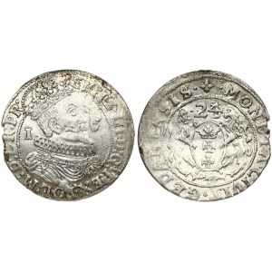 Poland Gdansk 1 Ort 1624/23 Sigismund III Vasa (1587-1632). Obverse Lettering: SIGIS III D G REX POL M D L R PR...