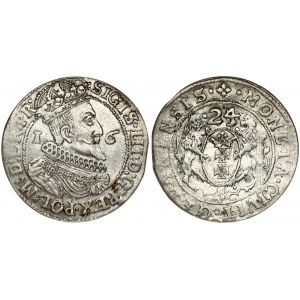 Poland Gdansk 1 Ort 1624/23 Sigismund III Vasa (1587-1632). Obverse Lettering: SIGIS III D G REX POL M D L R PR...