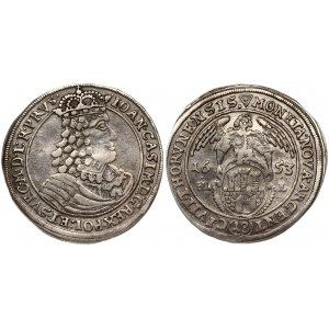 Poland THORN 18 Groszy 1653 HIL John II Casimir Vasa (1649-1668). Obverse Lettering: IOAN CAS D G R POL ...