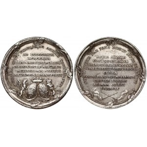 Poland Medal (1772) minted on the Occasion of the death of Maria Amalia Mniszech. Stanislaus Augustus (1764-1795)...