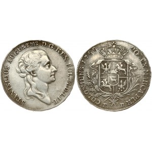Poland 1/2 Thaler 1788 EB Warsaw. Stanislaus Augustus(1764–1795). Obverse: The king's head turned to the right...