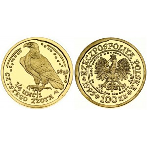 Poland 100 Zlotych 1995MW Golden eagle. Obverse: Crowned eagle with wings open; all within circle. Reverse...