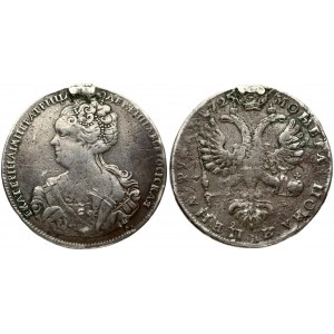 Russia 1 Rouble 1725 Catherine I (1725-1727). Obverse: Bust left. Reverse: Crown above crowned double-headed eagle...