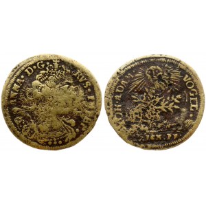 Russia Counting Token (19 Century). Depicting Emperor Anna of Russia. Germany Empire. Nuremberg. Bronze. Weight approx...