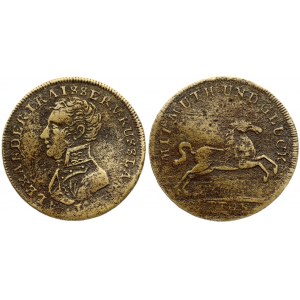 Russia Counting Token (19 Century). Depicting Emperor Alexander I. Germany Empire. Nuremberg. Bronze. Weight approx: 3...