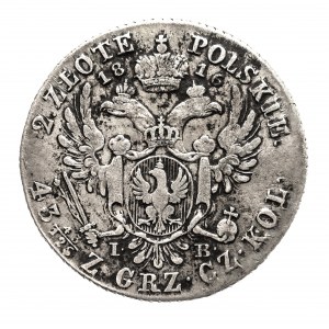 Królestwo Polskie, Aleksander I (1815-1825), 2 złote polskie 1816 I.B., Warszawa
