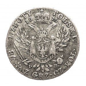 Kingdom of Poland, Alexander I (1815-1825), 1 Polish zloty 1818 I.B., Warsaw