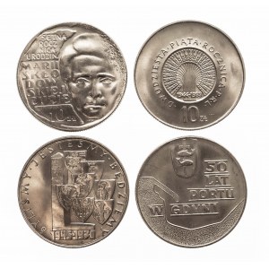 Polska, PRL (1944-1949), zestaw 4 monet 10-złotowych 1967-1972