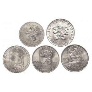 Czechosłowacja, zestaw monet srebrnych