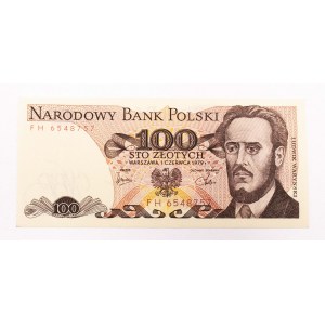 Polska, PRL (1944 - 1989), 100 ZŁOTYCH 1.06.1979, seria FH.