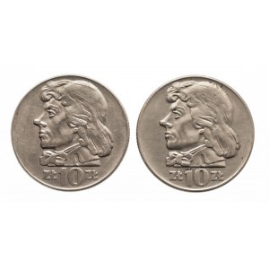 Polska, PRL (1944-1989), 10 złotych, zestaw 2 monet: Kościuszko 1959, 1960.