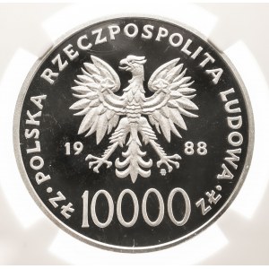 Polska, PRL (1944-1989), 10000 złotych 1988, Jan Paweł II