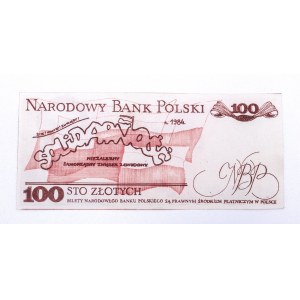 Solidarność, cegiełka 100 ZŁOTYCH 1984, Wałęsa