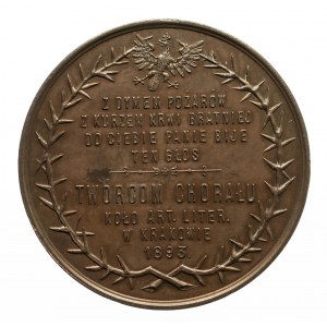 II Rzeczpospolita Polska (1918-1939), Kornel Ujejski i Józef Nikorowicz - medal wybity z okazji napisania chorału 1893 r.