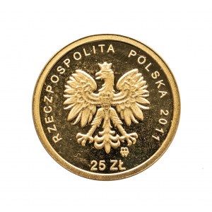 Polska, Rzeczpospolita od 1989 roku, 25 złotych 2011, Beatyfikacja Jana Pawła II.