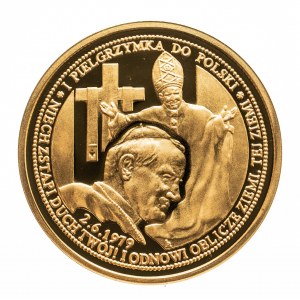 Polska, Rzeczpospolita od 1989 roku, medal złoto, I Pielgrzymka JP II do Polski, 2013.