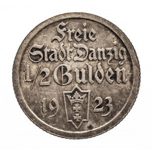 Slobodné mesto Gdansk, 1/2 gulden 1923.