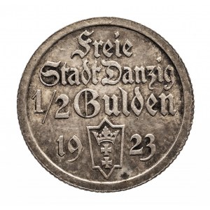 Svobodné město Gdaňsk, 1/2 gulden 1923.
