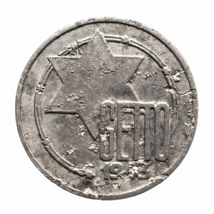 Getto w Łodzi, 5 marek, aluminium 1943.