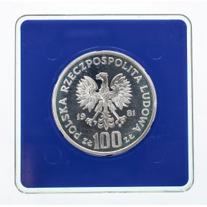 Polska, PRL (1944-1989), 100 złotych 1981, Ochrona Środowiska - Koń.
