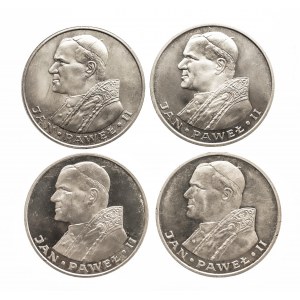 Polska, PRL (1944-1989), zestaw 4 monet Jan Paweł II, moneta 1000 zł 1982 .