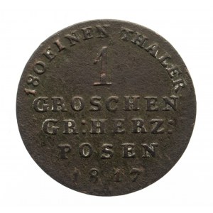 Wielkie Księstwo Poznańskie, 1 grosz 1817 A, Berlin