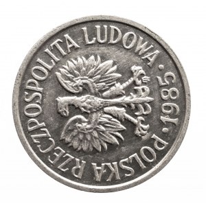 Polska, PRL (1944-1989), 20 groszy 1985, nominał, SKRĘTKA