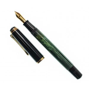 Złote Pióro Wieczne PELIKAN SOUVERAN M400 czarno-zielone