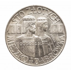 Poľsko, Poľská ľudová republika (1944-1989), 100 zlotých 1966, Mieszko a Dąbrówka - polotovary, vzorka