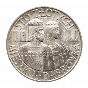 Polsko, Polská lidová republika (1944-1989), 100 zlotých 1966, Mieszko a Dąbrówka - půlčísla, vzorek
