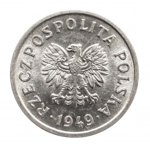 Polska, PRL (1944-1989), 10 groszy 1949 aluminium