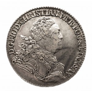 Friedrich Krystian 1763, 2/3 talára (gulden) 1763, Drážďany