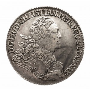 Friedrich Krystian 1763, 2/3 tolaru (gulden) 1763, Drážďany