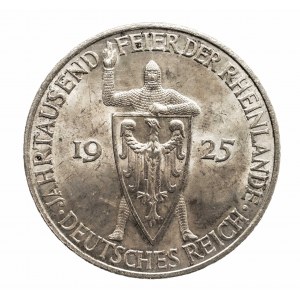 Niemcy, Republika Weimarska (1918-1933), 5 marek 1925 G, Karlsruhe, 1.000-lecie przyłączenia Nadrenii do Niemiec