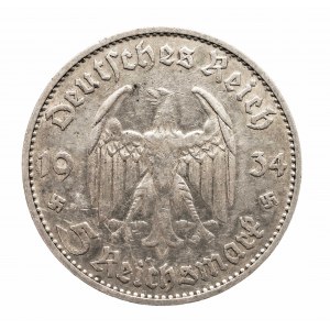 Nemecko, Tretia ríša (1933-1945), 5 mariek 1934 D, kostol, dátum 21. marca 1933