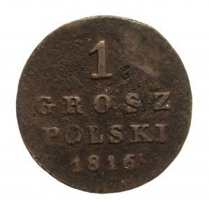 Królestwo Polskie, Aleksander I (1801-1825), 1 grosz polski 1816 I.B., Warszawa