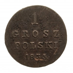 Królestwo Polskie, Mikołaj I (1825-1855), 1 grosz polski 1835 I.P., Warszawa