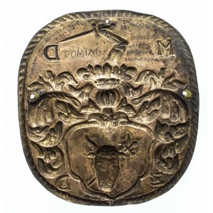 Sargplatte, Wappen des Adelsgeschlechts von Pomian, Großpolen