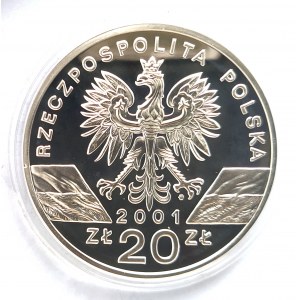 Polska, Rzeczpospolita od 1989 roku, 20 złotych 2001, Paź Królowej