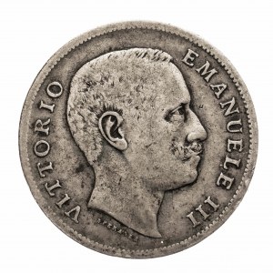 Włochy, Wiktor Emanuel III (1900-1943), 1 lir, 1906 R, Rzym