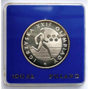 Polska, PRL (1944-1989), 100 złotych 1980, Igrzyska XXII Olimpiady