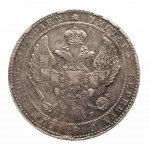 Polska, Zabór Rosyjski, Mikołaj I 1825-1855, 1 1/2 rubla / 10 złotych 1835 НГ, Petersburg - przebitka cyfry daty