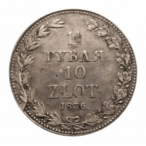 Polska, Zabór Rosyjski, Mikołaj I 1825-1855, 1 1/2 rubla / 10 złotych 1836 MW, Warszawa