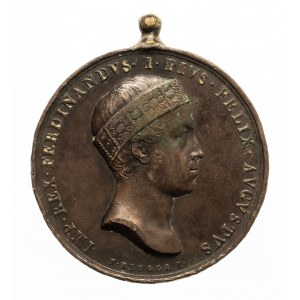 Włochy, Lombardia-Wenecja, Ferdynand I Habsburg - medal koronacyjny 1838